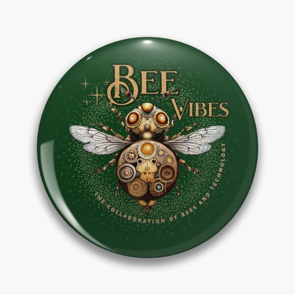 Item preview, steampunk bee: nature and technology designed and sold by PositiveIdeas.