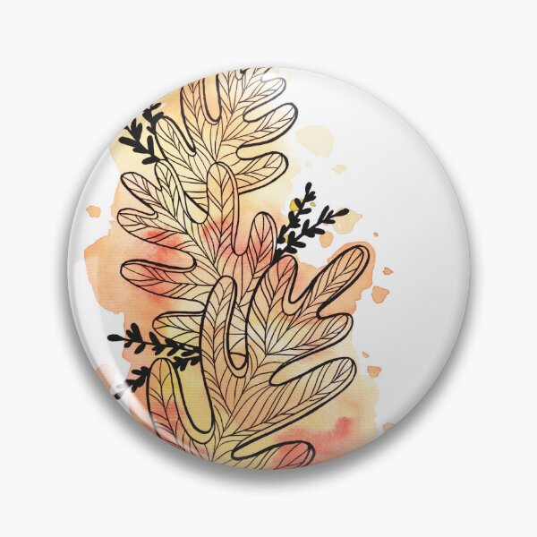 Item preview, Orange Watercolor Leafage Bob designed and sold by BEATRIZKOBORI.