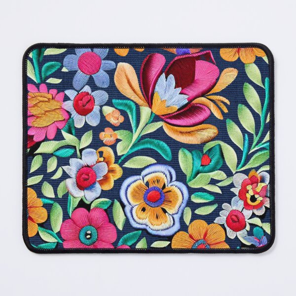 Item preview, Folk Art Realsitic Embroidered European Flowers designed and sold by RachelRebel.