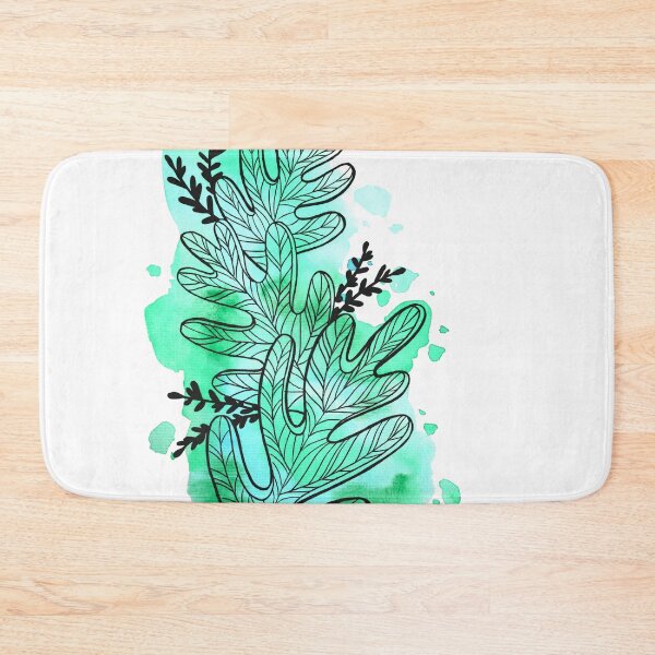 Item preview, Green Watercolor Leafage Bob designed and sold by BEATRIZKOBORI.