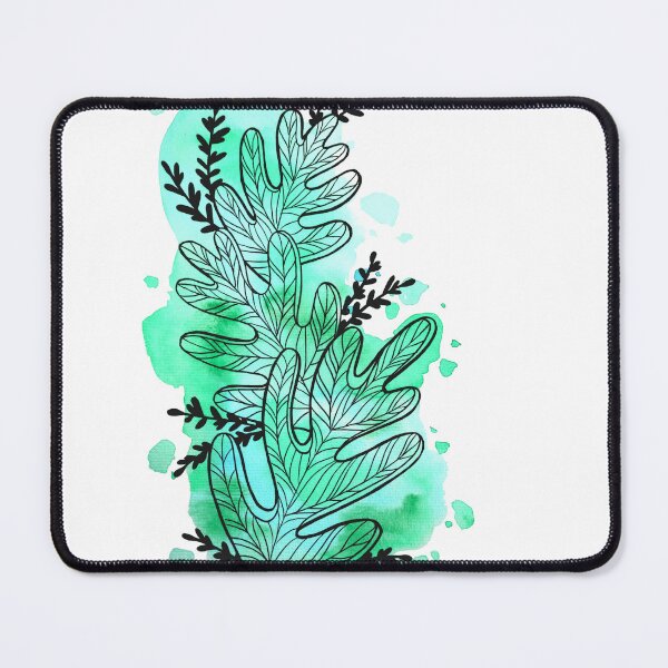 Item preview, Green Watercolor Leafage Bob designed and sold by BEATRIZKOBORI.