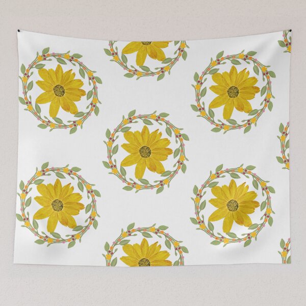 Item preview, Best Round Floral Pattern Clock designed and sold by printablegood.