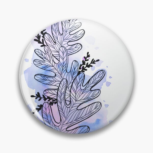 Item preview, Blue Watercolor Leafage Bob designed and sold by BEATRIZKOBORI.