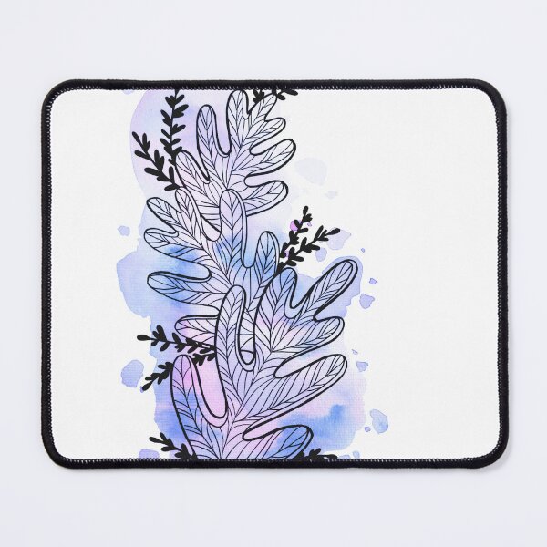 Item preview, Blue Watercolor Leafage Bob designed and sold by BEATRIZKOBORI.