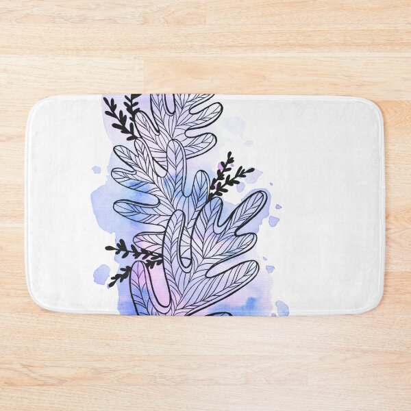 Item preview, Blue Watercolor Leafage Bob designed and sold by BEATRIZKOBORI.