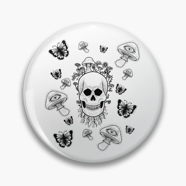Item preview, Woodland Fairy Skull in black designed and sold by urlocalwitch111.