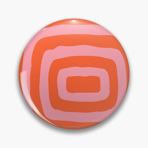 Item preview, Retro Mid Century Atomic Rings 121 Orange and Pink designed and sold by tonymagnerart.
