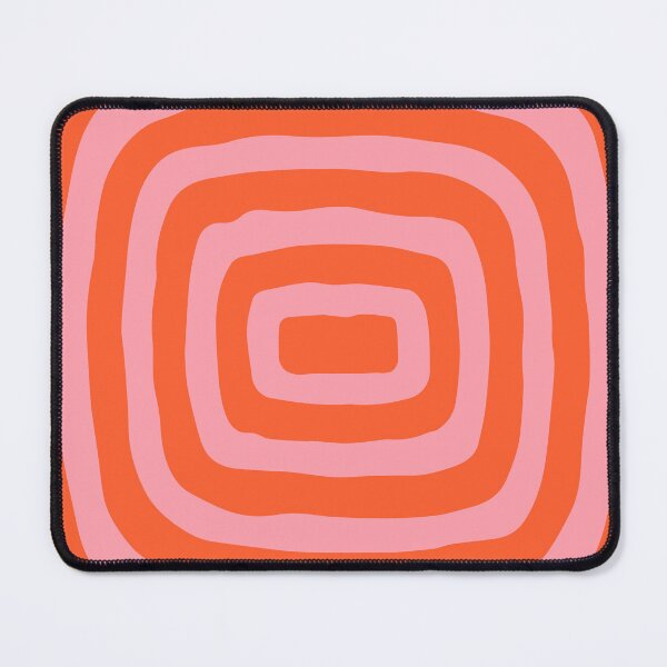 Item preview, Retro Mid Century Atomic Rings 121 Orange and Pink designed and sold by tonymagnerart.