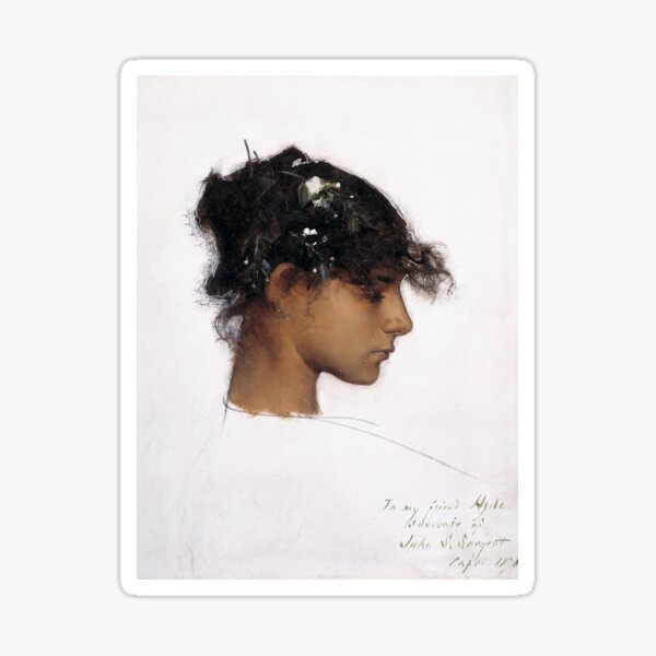 Item preview, John Singer Sargent - Rosina Ferrara, Cabeza de una niña Capri 1878 designed and sold by Vintage Wall Art.