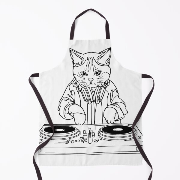 Item preview, Cat is the DJ | Old school Turntable Vinyl LP | Music designed and sold by Jumitu-Art.