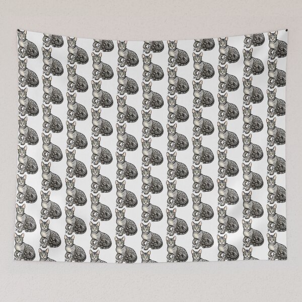 Item preview, Cat - Ocicat - Silver Spotted designed and sold by Jennifer Stolzer.