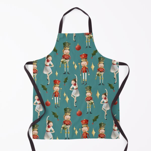 Item preview, Christmas pattern with toy nutcrackers and a dancing ballerina designed and sold by Bonheurem.