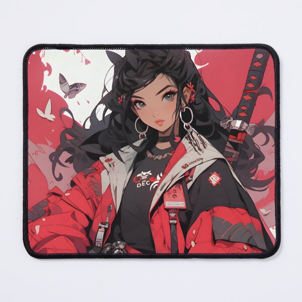 Item preview, Katana School, Kawaii Girl Samurai Butterfly designed and sold by CosmicCaravan.