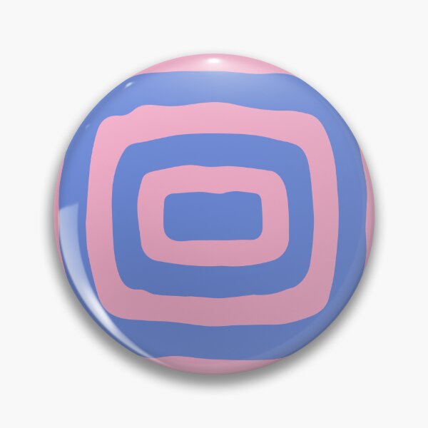 Item preview, Retro Mid Century Atomic Rings 122 Blue and Pink designed and sold by tonymagnerart.
