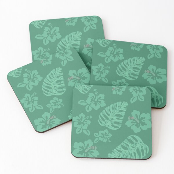 Item preview, Hibiscus Flower Pattern Design Aqua designed and sold by MimsTees.