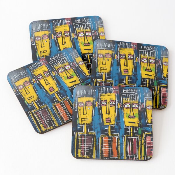 Item preview, Neo Expressionist Quartet: A Vibrant Urban Painting designed and sold by vadimcarazan.
