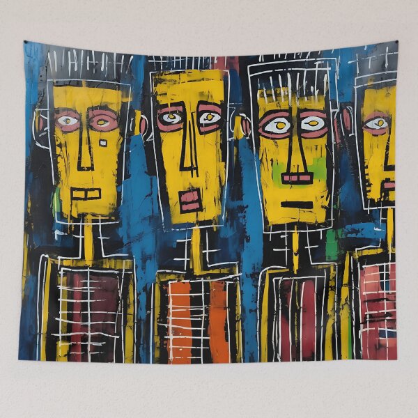 Item preview, Neo Expressionist Quartet: A Vibrant Urban Painting designed and sold by vadimcarazan.
