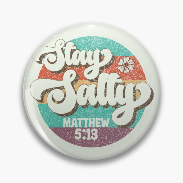 Item preview, Stay Salty Matthew 5:13 - Retro Jesus Teaching / Bible  designed and sold by print-wonders.