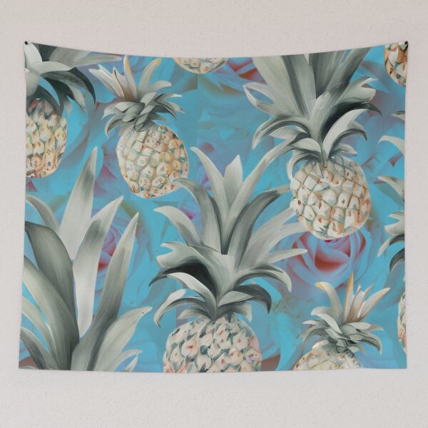 Item preview, Marine Blue Roses meet Boho Pineapples  designed and sold by RachelRebel.