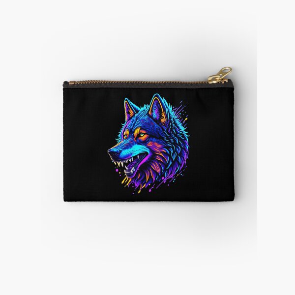 Item preview, Colorful Abstract Wolf designed and sold by Meliafroggy.