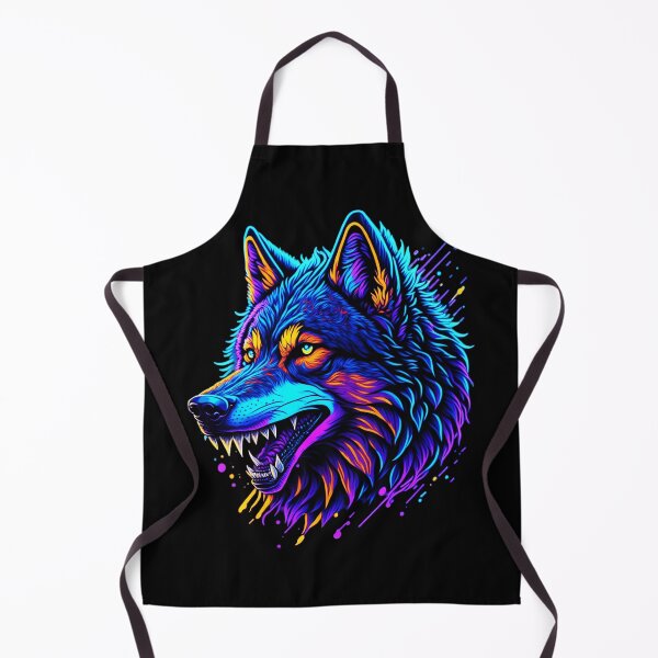 Item preview, Colorful Abstract Wolf designed and sold by Meliafroggy.
