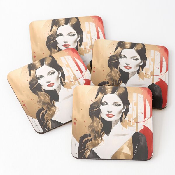 Item preview, Muse Portrait in Gold designed and sold by FocalFrenzy.