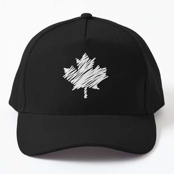 Vista previa del artículo con la obra «Estilo de garabato de hoja de arce canadiense blanco», diseñado y vendido por Garaga.