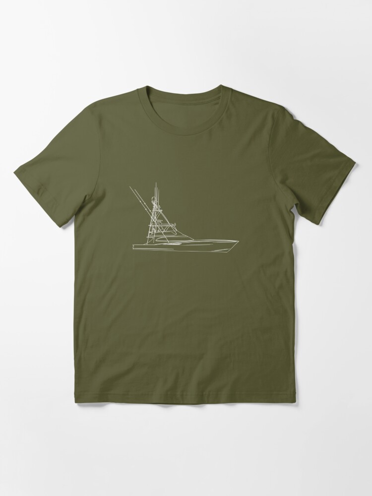 Sport Fishing Boat Sketch | Kids T-Shirt