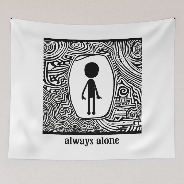 Item preview, Always alone designed and sold by MikoMate.