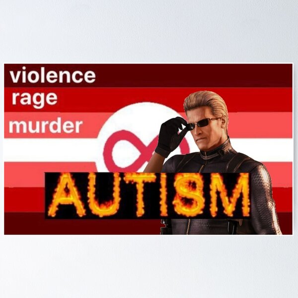 Item preview, evil autism pride flag wesker designed and sold by Cdmraeroo.