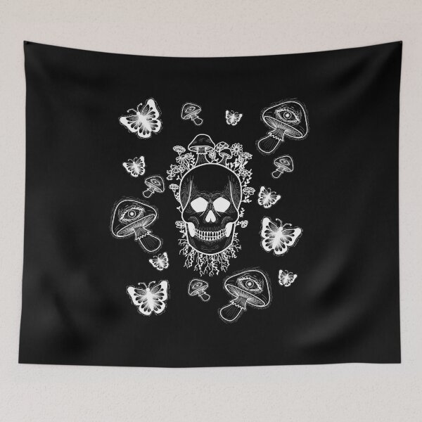 Item preview, Woodland Fairy Skull in white designed and sold by urlocalwitch111.