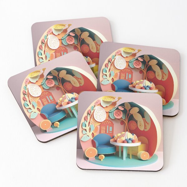 Item preview, ORANGE LIVING ROOM designed and sold by artpapercuts.