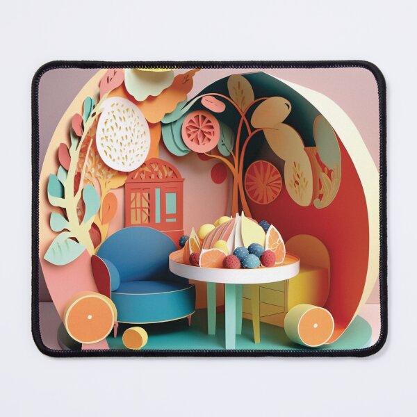 Item preview, ORANGE LIVING ROOM designed and sold by artpapercuts.