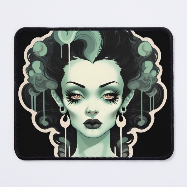 Item preview, Bride of Frankenstein Retro Monster Paint Drips designed and sold by DeadMonkeyShop.