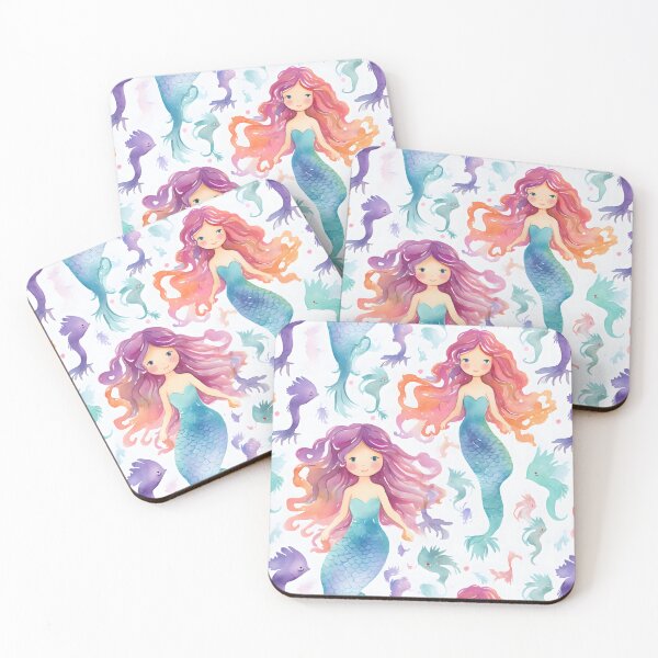 Item preview, Mermaids Pattern 7 designed and sold by DigitalPatternx.