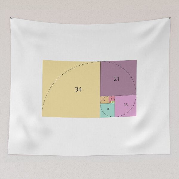 Item preview, Secuencia de Fibonacci, Espiral Dorada, Matemáticas designed and sold by ScienceSource.