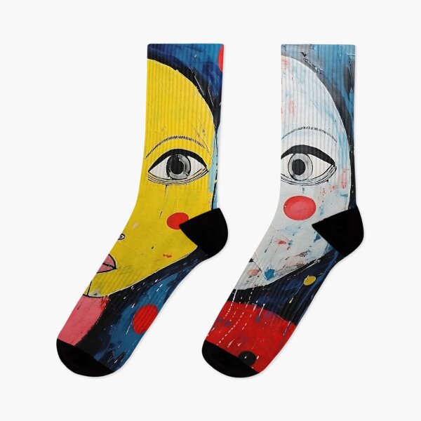Item preview, Dual Expressions: A Witty Contemporary Painting designed and sold by vadimcarazan.