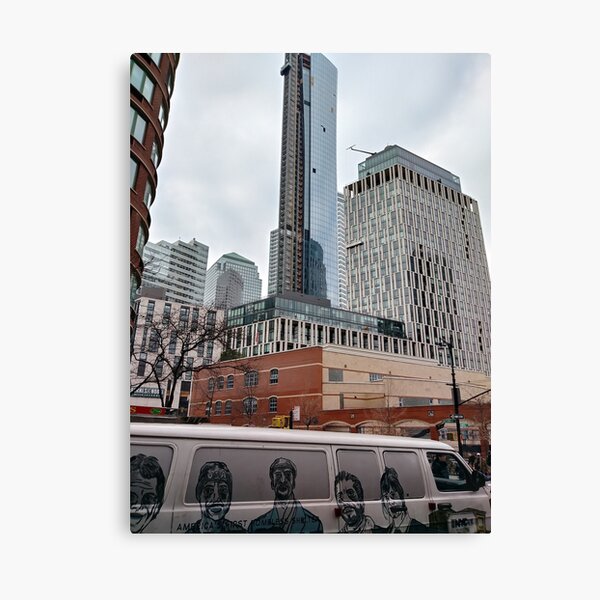 New York, Brooklyn, Manhattan, New York City, Buildings, streets, trees Canvas Print