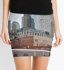 Subway station, New York, Brooklyn, Manhattan, New York City, Buildings, streets, trees Mini Skirt