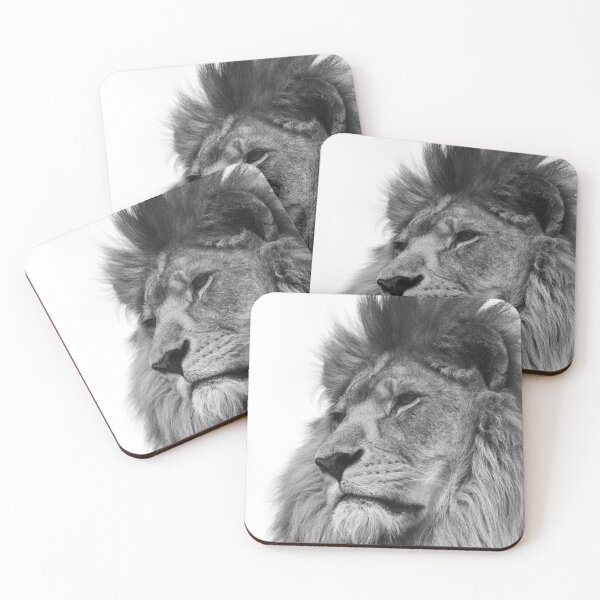 Item preview, African lion 2 Monochrome designed and sold by Rebelkj.