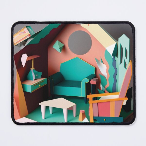Item preview, RETRO LIVING ROOM designed and sold by artpapercuts.