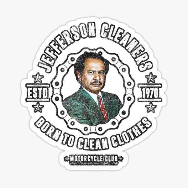 Jefferson Cleaners - A8M Motorcycle Club  Sticker