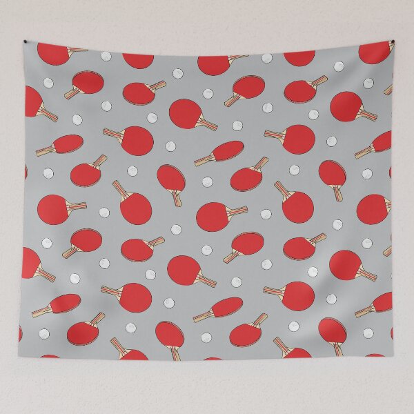 Item preview, ping pong - red on gray designed and sold by littlearrow.