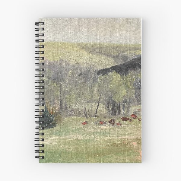 Artikelvorschau, Grünes impressionistisches Feldöl auf Leinwand entworfen und verkauft von GalleryDigitals.