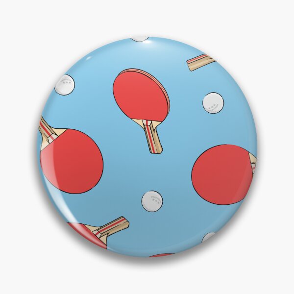Item preview, ping pong - red on blue designed and sold by littlearrow.