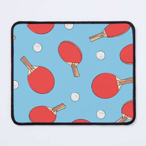 Item preview, ping pong - red on blue designed and sold by littlearrow.