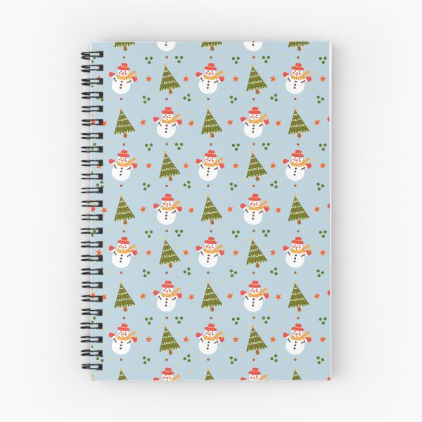 Item preview, Patrón de árbol de Navidad y muñeco de nieve designed and sold by draftsxdoodles.