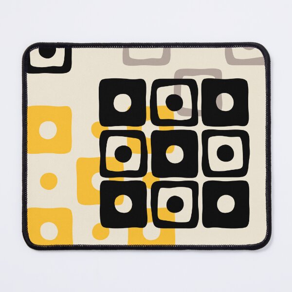 Item preview, Mid Century modern Abstract Art Design 121 Black Yellow and Gray designed and sold by tonymagnerart.