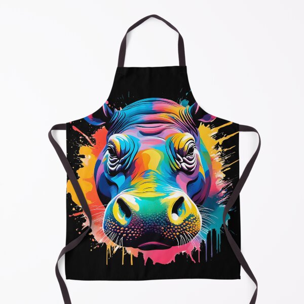 Item preview, colorful hippo designed and sold by Transeunte.