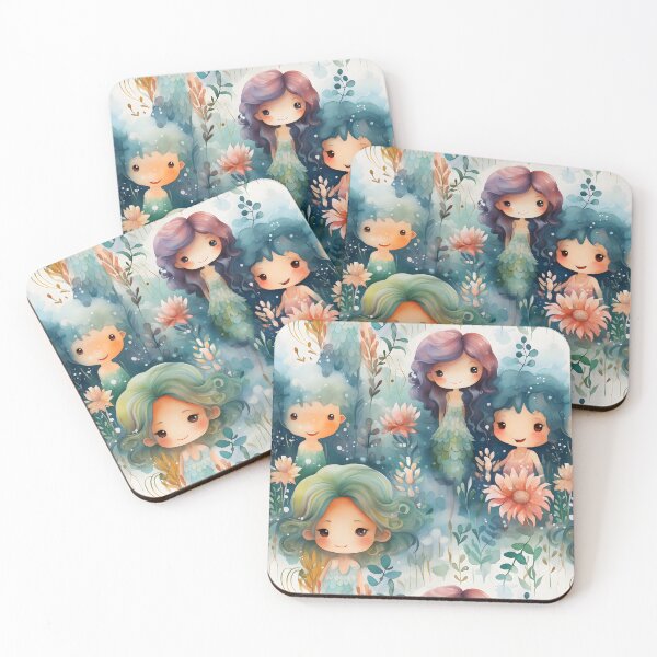 Item preview, Mermaids Pattern 8 designed and sold by DigitalPatternx.
